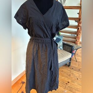 Universal Thread Black Wrap Dress